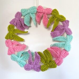 Crochet Bow Wreath